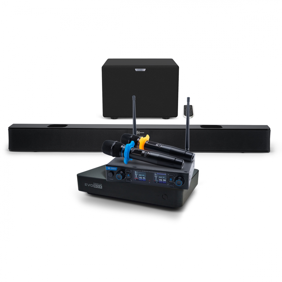 Hi-End караоке-система EVOBOX Premium + EvoSoundBar (саундбар с караоке) в Великих Луках