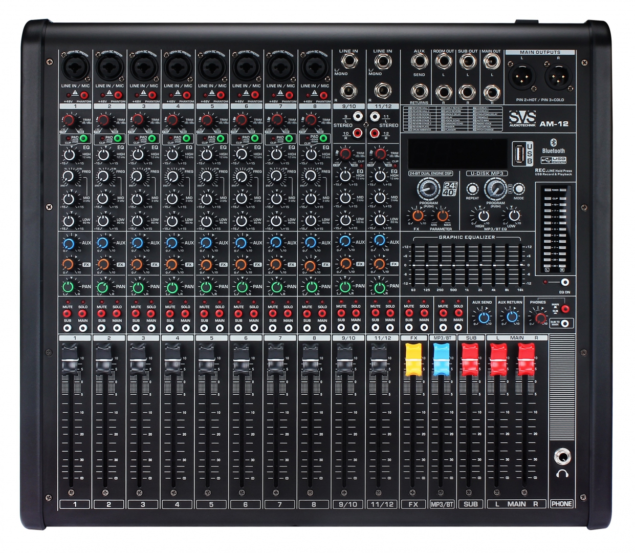 SVS Audiotechnik mixers AM-12 Микшерный пульт аналоговый, 12-канальный в Великих Луках