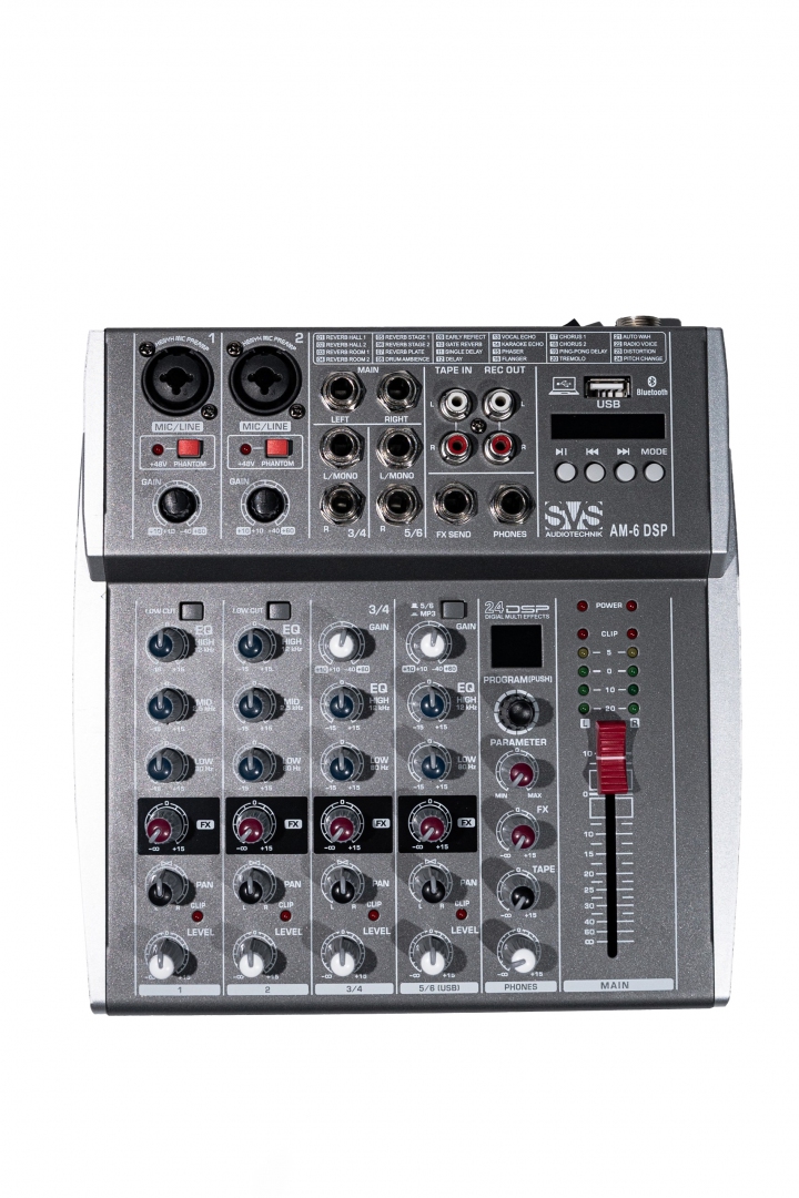 SVS Audiotechnik mixers AM-6 DSP Микшерный пульт аналоговый, 6-канальный SVS Audiotechnik mixers в Великих Луках