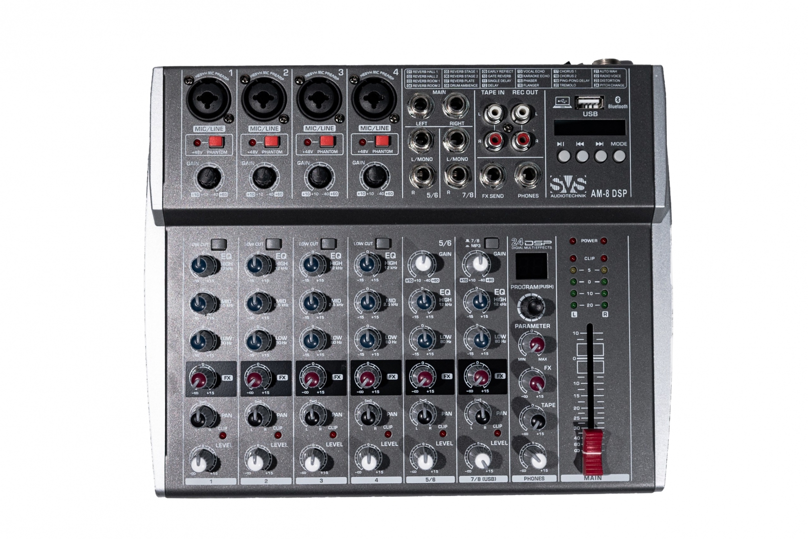 SVS Audiotechnik mixers AM-8 DSP Микшерный пульт аналоговый, 8-канальный в Великих Луках